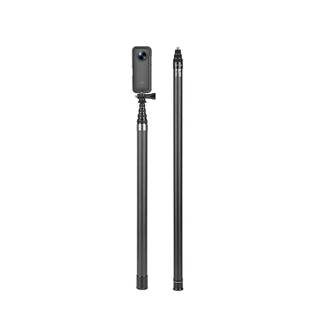 3 メートルカーボンファイバースケーラブル一脚拡張版目に見え - Insta360 Camera X3 のレビューと価格
