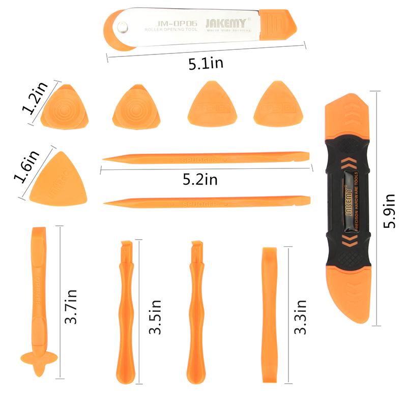 JAKEMY 13 in 1 スマートフォンこじ開け修復ツー - Spudger Plastic Set のレビューと価格