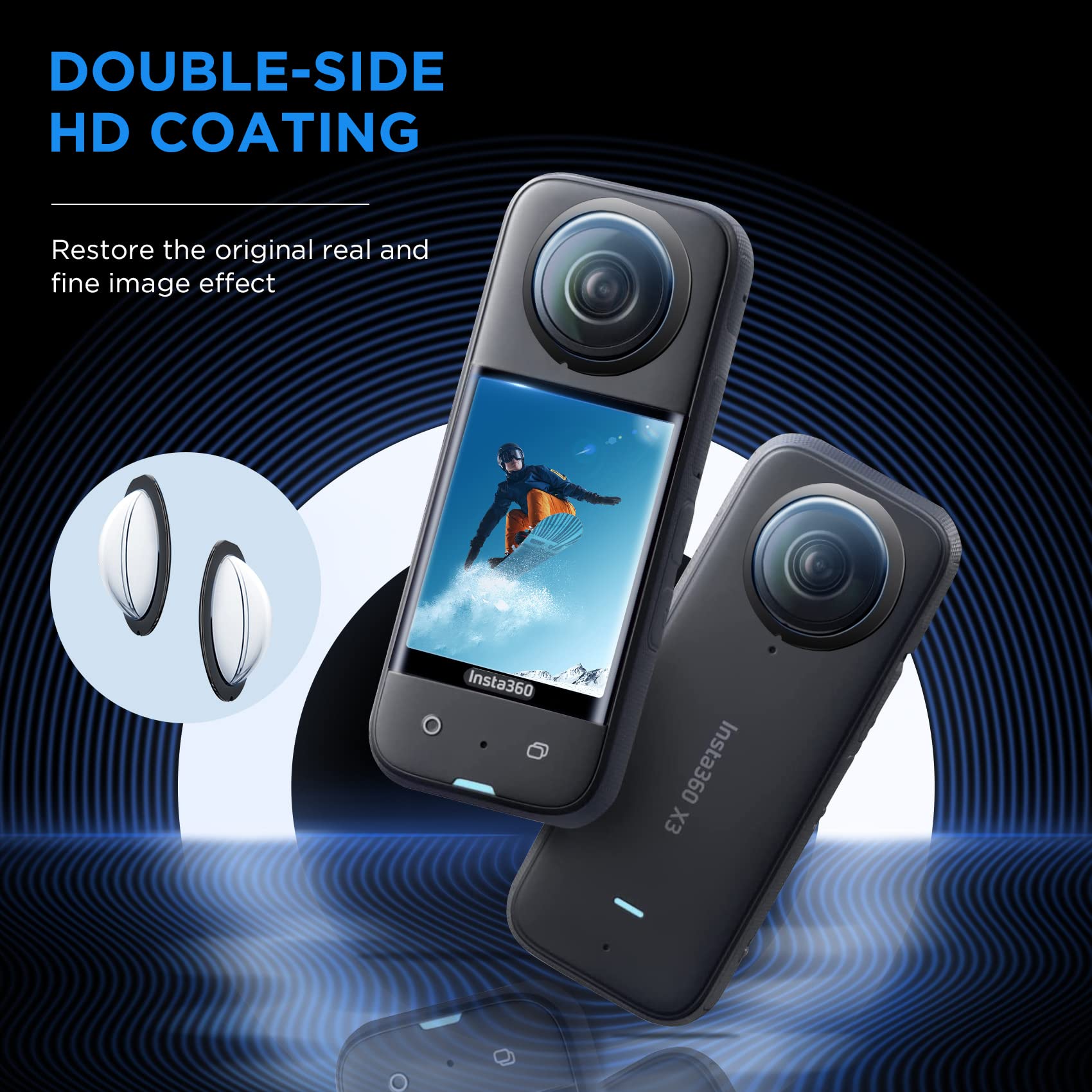Insta360 X3 X4 X5用アクセサリーセット レン - Insta360 Camera X3 のレビューと価格