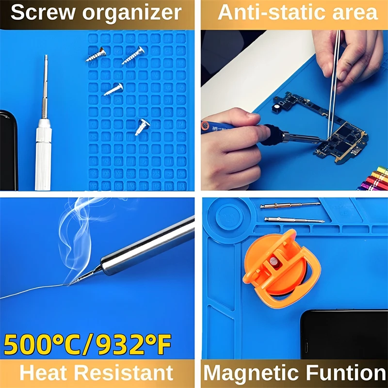 シリコーンはんだマット ESD 帯電防止断熱マザーボードエレ - Electronics Repair Workstation のレビューと価格