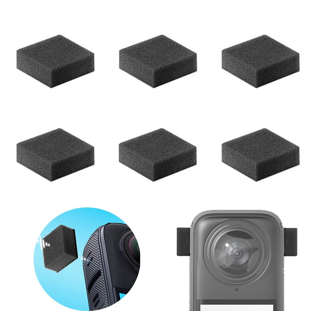 6 個マイクフロントガラス Insta360 X4 X5 ノ - Insta360 Camera X3 のレビューと価格